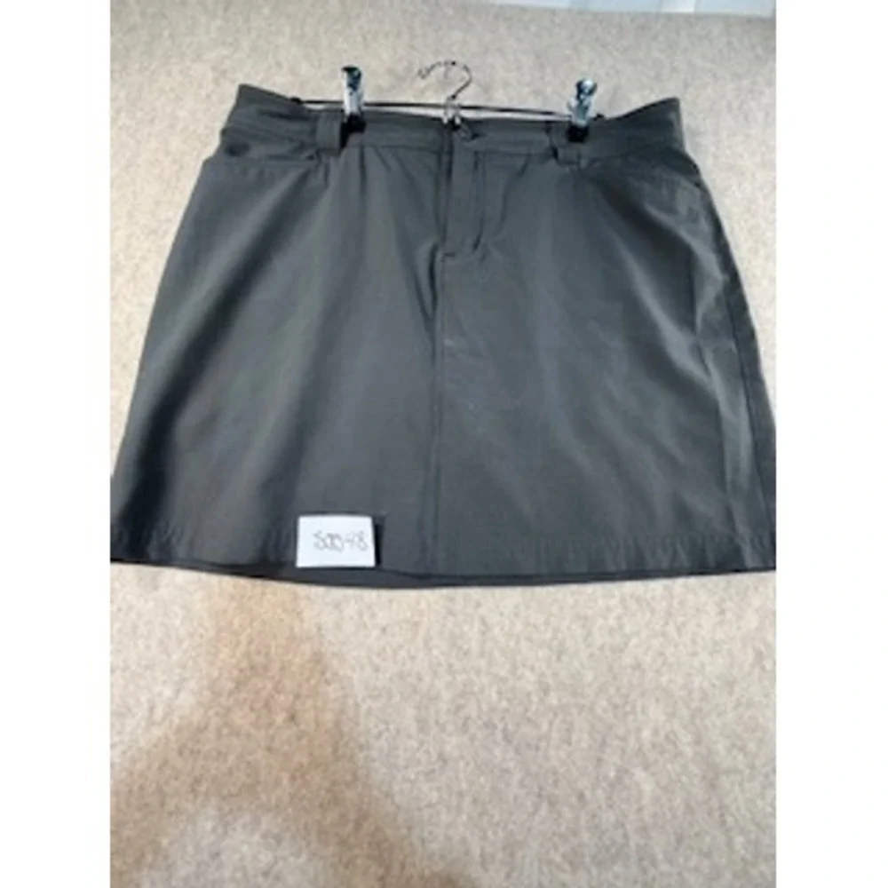 Eddie Bauer Travex Skort Womens 12 Dark Gray Hiking Golf Outdoor Active‎ Skirt
